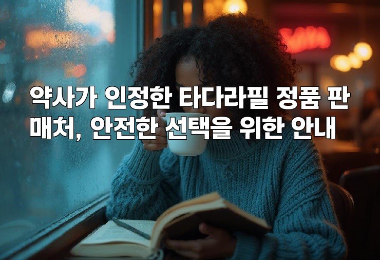 약사가 인정한 타다라필 정품 판매처, 안전한 선택을 위한 안내