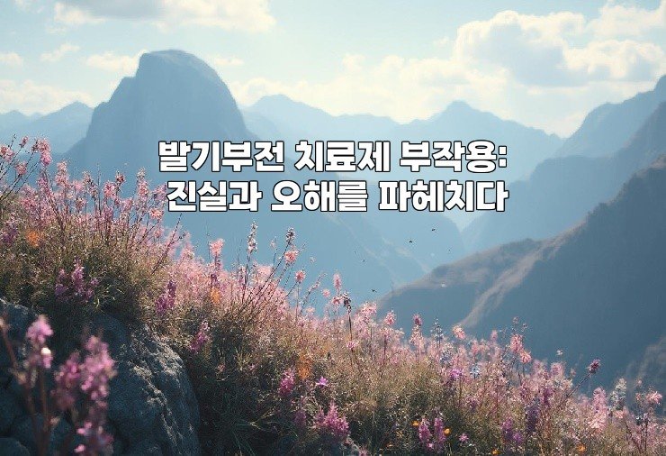 발기부전 치료제 부작용: 진실과 오해를 파헤치다