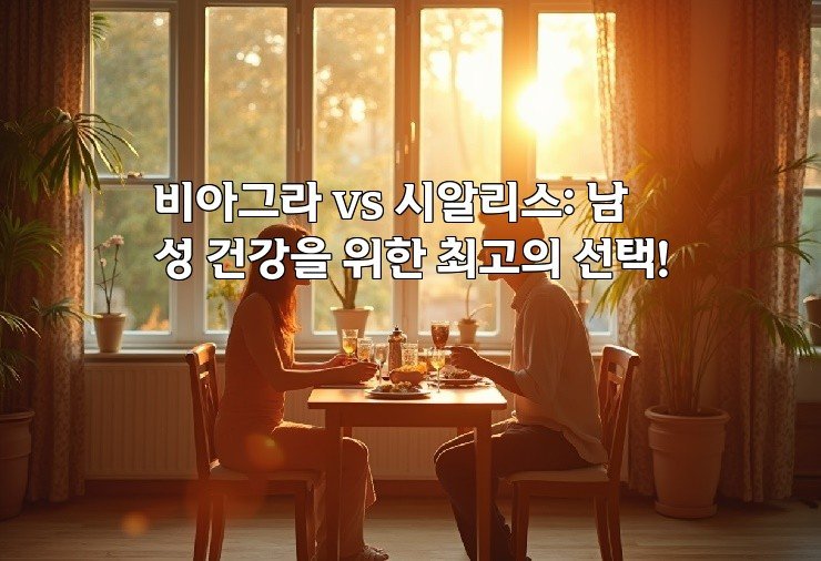 비아그라 vs 시알리스: 남성 건강을 위한 최고의 선택!