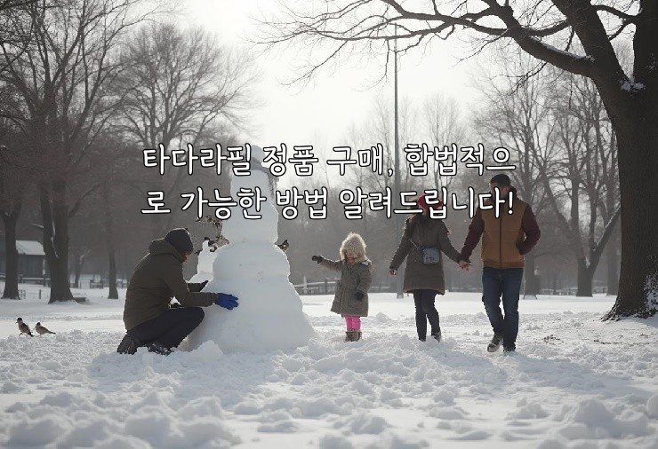 타다라필 정품 구매, 합법적으로 가능한 방법 알려드립니다!