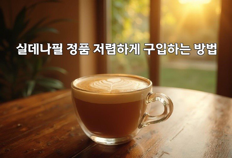 실데나필 정품 저렴하게 구입하는 방법