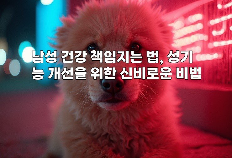 남성 건강 책임지는 법, 성기능 개선을 위한 신비로운 비법