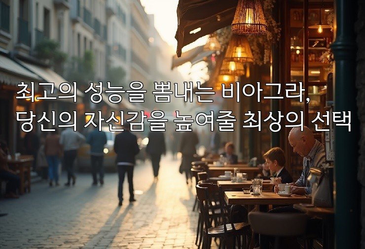 최고의 성능을 뽐내는 비아그라, 당신의 자신감을 높여줄 최상의 선택