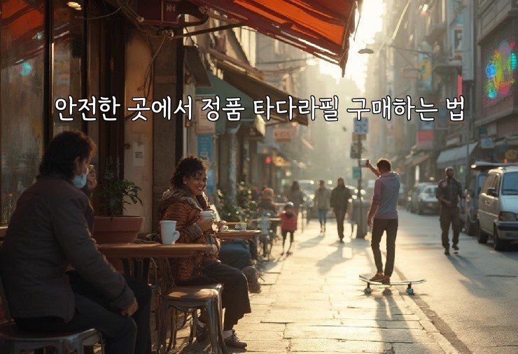 안전한 곳에서 정품 타다라필 구매하는 법