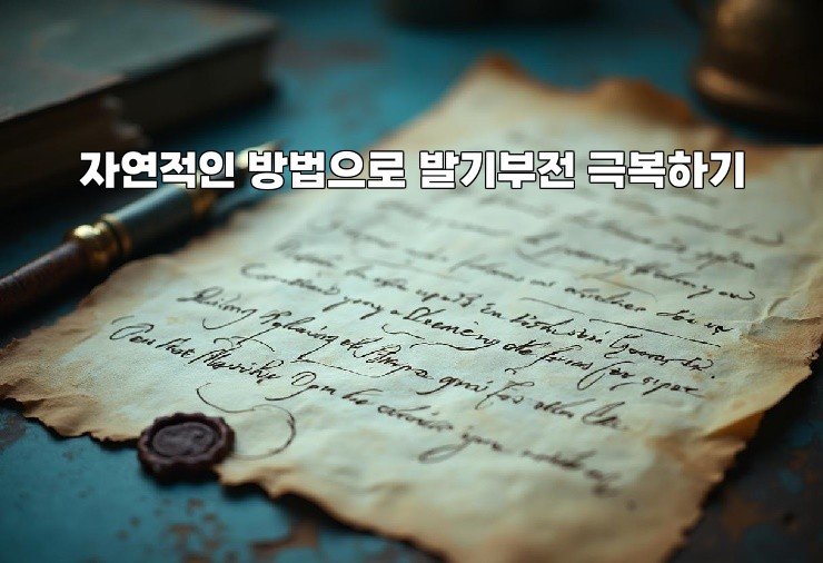 자연적인 방법으로 발기부전 극복하기