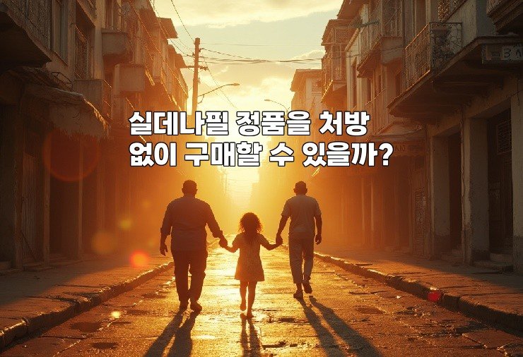 실데나필 정품을 처방 없이 구매할 수 있을까?